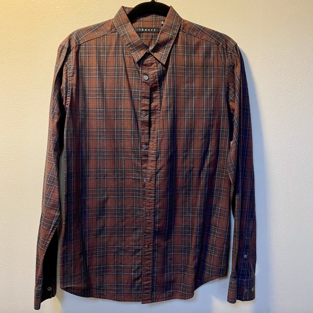 Men's Medium Theory Button Down Shirt